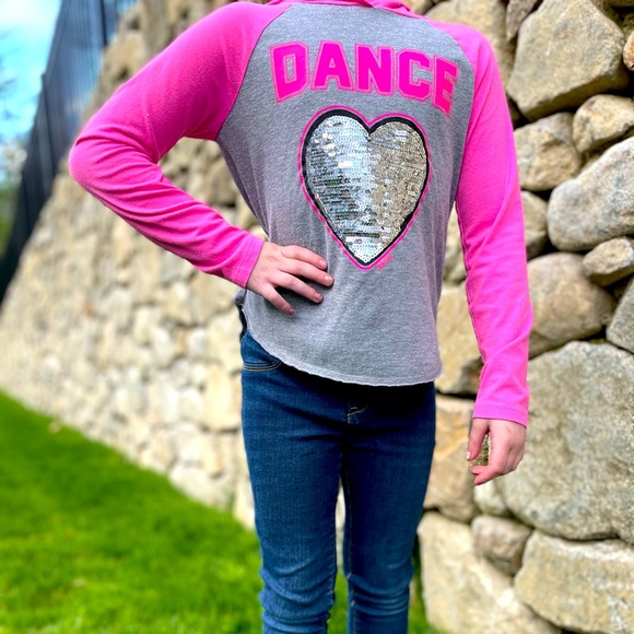 Justice Dance Hoodie Size 6/7 - Picture 1 of 3